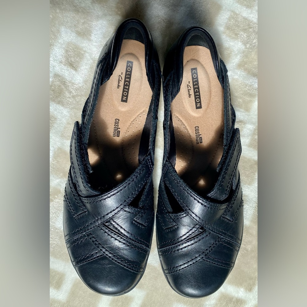 Clarks Ashland Spin comfort slip-on loafer 8.5 black style 15807